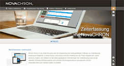 Desktop Screenshot of novachron-zeiterfassung.de
