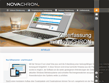 Tablet Screenshot of novachron-zeiterfassung.de
